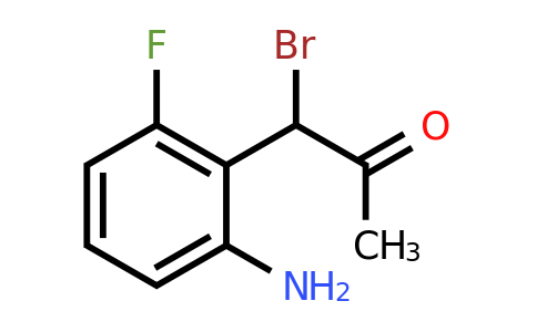 1803878-81-0 | 1-(2-Amino-6-fluorophenyl)-1-bromopropan-2-one