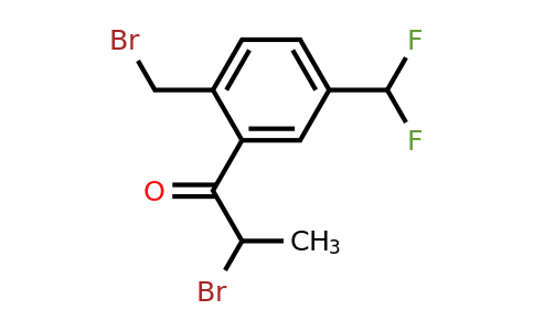 1803879-00-6 | 2-Bromo-1-(2-(bromomethyl)-5-(difluoromethyl)phenyl)propan-1-one