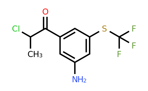 1803880-18-3 | 1-(3-Amino-5-(trifluoromethylthio)phenyl)-2-chloropropan-1-one