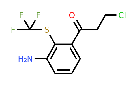 1803880-19-4 | 1-(3-Amino-2-(trifluoromethylthio)phenyl)-3-chloropropan-1-one