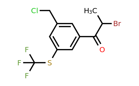 1803880-93-4 | 2-Bromo-1-(3-(chloromethyl)-5-(trifluoromethylthio)phenyl)propan-1-one