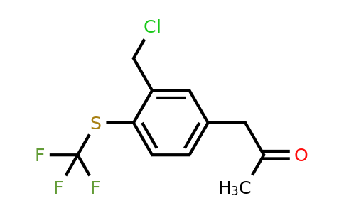 1803881-04-0 | 1-(3-(Chloromethyl)-4-(trifluoromethylthio)phenyl)propan-2-one