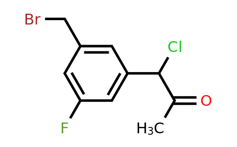 1803881-56-2 | 1-(3-(Bromomethyl)-5-fluorophenyl)-1-chloropropan-2-one
