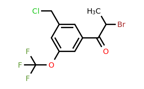 1803886-19-2 | 2-Bromo-1-(3-(chloromethyl)-5-(trifluoromethoxy)phenyl)propan-1-one