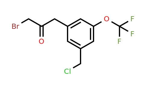 1803886-55-6 | 1-Bromo-3-(3-(chloromethyl)-5-(trifluoromethoxy)phenyl)propan-2-one