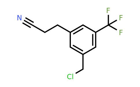 1803887-04-8 | 3-(3-(Chloromethyl)-5-(trifluoromethyl)phenyl)propanenitrile