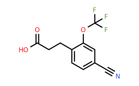 1803887-43-5 | 3-(4-Cyano-2-(trifluoromethoxy)phenyl)propanoic acid