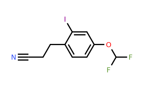 1803887-69-5 | 4-(Difluoromethoxy)-2-iodophenylpropanenitrile