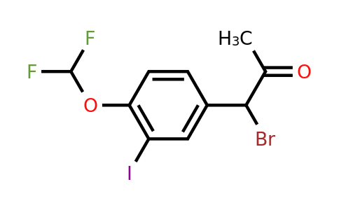 1803887-82-2 | 1-Bromo-1-(4-(difluoromethoxy)-3-iodophenyl)propan-2-one