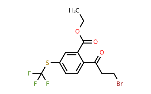 1803888-12-1 | Ethyl 2-(3-bromopropanoyl)-5-(trifluoromethylthio)benzoate