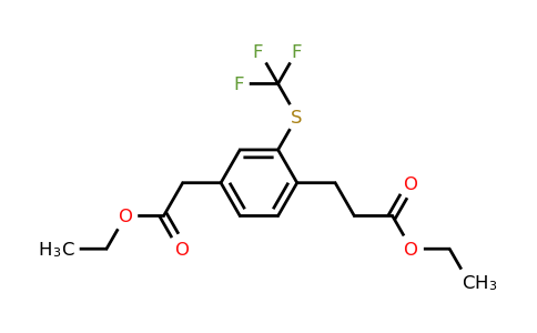 1803888-39-2 | Ethyl 4-(3-ethoxy-3-oxopropyl)-3-(trifluoromethylthio)phenylacetate