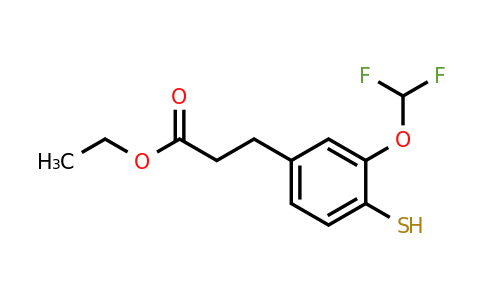 1803888-43-8 | Ethyl 3-(difluoromethoxy)-4-mercaptophenylpropanoate