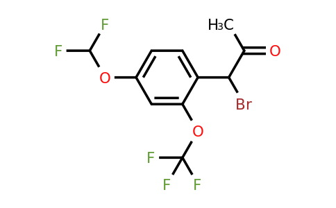 1803888-44-9 | 1-Bromo-1-(4-(difluoromethoxy)-2-(trifluoromethoxy)phenyl)propan-2-one