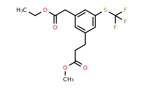 1803888-46-1 | Ethyl 3-(3-methoxy-3-oxopropyl)-5-(trifluoromethylthio)phenylacetate