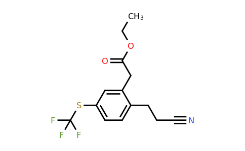 1803888-49-4 | Ethyl 2-(2-cyanoethyl)-5-(trifluoromethylthio)phenylacetate