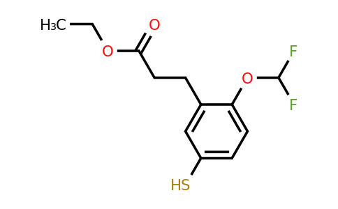 1803888-55-2 | Ethyl 2-(difluoromethoxy)-5-mercaptophenylpropanoate