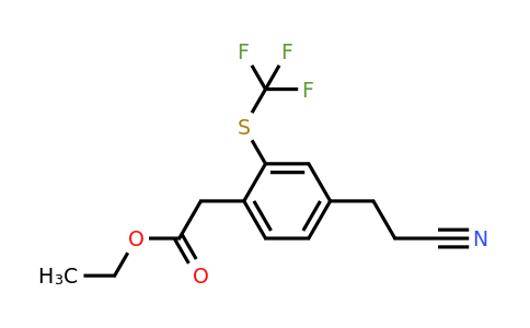 1803888-62-1 | Ethyl 4-(2-cyanoethyl)-2-(trifluoromethylthio)phenylacetate