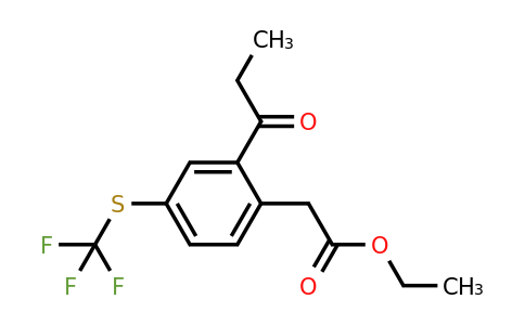 1803888-74-5 | Ethyl 2-propionyl-4-(trifluoromethylthio)phenylacetate