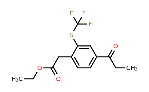 1803888-78-9 | Ethyl 4-propionyl-2-(trifluoromethylthio)phenylacetate