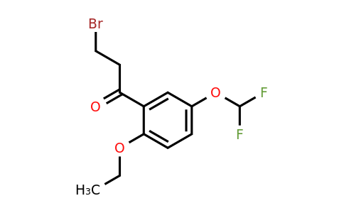 1803889-01-1 | 3-Bromo-1-(5-(difluoromethoxy)-2-ethoxyphenyl)propan-1-one