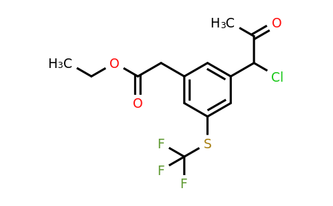 1803889-21-5 | Ethyl 3-(1-chloro-2-oxopropyl)-5-(trifluoromethylthio)phenylacetate