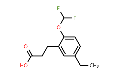 1803889-55-5 | 2-(Difluoromethoxy)-5-ethylphenylpropanoic acid