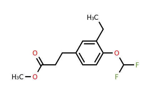 1803889-72-6 | Methyl 4-(difluoromethoxy)-3-ethylphenylpropanoate