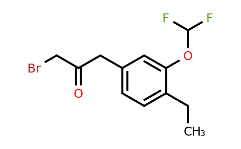 1803890-04-1 | 1-Bromo-3-(3-(difluoromethoxy)-4-ethylphenyl)propan-2-one