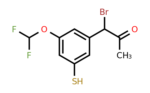 1803890-43-8 | 1-Bromo-1-(3-(difluoromethoxy)-5-mercaptophenyl)propan-2-one