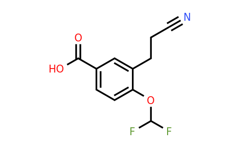 1803890-94-9 | 3-(2-Cyanoethyl)-4-(difluoromethoxy)benzoic acid