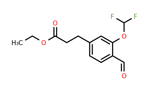 1803891-18-0 | Ethyl 3-(difluoromethoxy)-4-formylphenylpropanoate