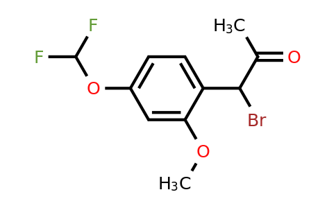 1803891-21-5 | 1-Bromo-1-(4-(difluoromethoxy)-2-methoxyphenyl)propan-2-one