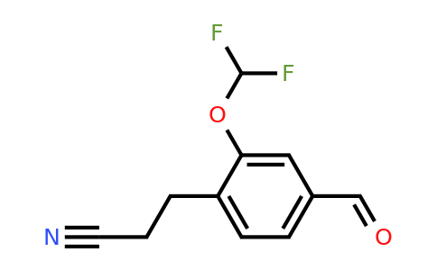 1803891-26-0 | 2-(Difluoromethoxy)-4-formylphenylpropanenitrile