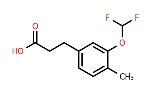 1803891-78-2 | 3-(Difluoromethoxy)-4-methylphenylpropanoic acid