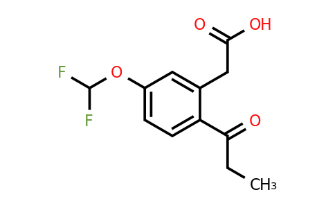 1803892-14-9 | 5-(Difluoromethoxy)-2-propionylphenylacetic acid