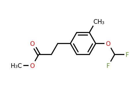 1803892-15-0 | Methyl 4-(difluoromethoxy)-3-methylphenylpropanoate