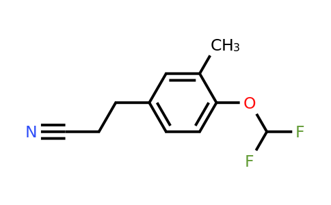 1803892-27-4 | 4-(Difluoromethoxy)-3-methylphenylpropanenitrile
