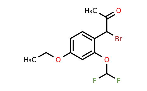 1803892-33-2 | 1-Bromo-1-(2-(difluoromethoxy)-4-ethoxyphenyl)propan-2-one