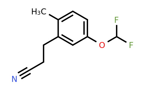 1803892-34-3 | 5-(Difluoromethoxy)-2-methylphenylpropanenitrile