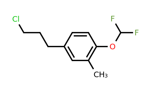 1803892-42-3 | 5-(3-Chloropropyl)-2-(difluoromethoxy)toluene