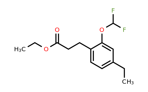 1803892-72-9 | Ethyl 2-(difluoromethoxy)-4-ethylphenylpropanoate