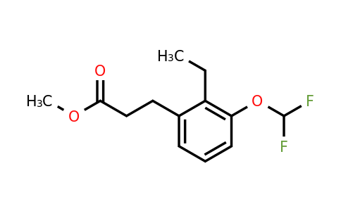 1803892-81-0 | Methyl 3-(difluoromethoxy)-2-ethylphenylpropanoate