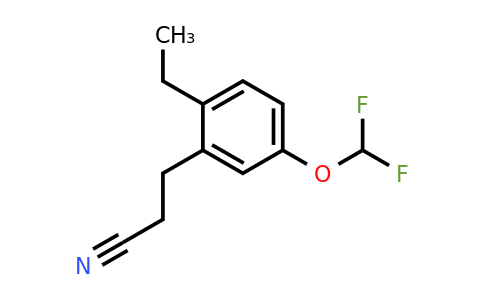 1803892-87-6 | 5-(Difluoromethoxy)-2-ethylphenylpropanenitrile