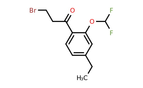 1803892-96-7 | 3-Bromo-1-(2-(difluoromethoxy)-4-ethylphenyl)propan-1-one