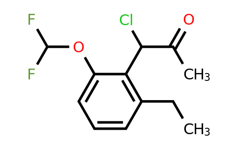 1803893-50-6 | 1-Chloro-1-(2-(difluoromethoxy)-6-ethylphenyl)propan-2-one