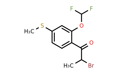 1803894-58-7 | 2-Bromo-1-(2-(difluoromethoxy)-4-(methylthio)phenyl)propan-1-one