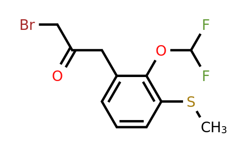 1803894-74-7 | 3-Bromo-1-(2-(difluoromethoxy)-3-(methylthio)phenyl)propan-2-one