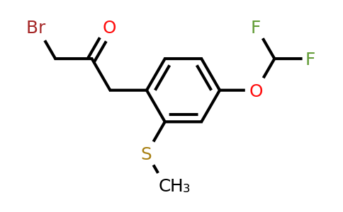 1803894-81-6 | 3-Bromo-1-(4-(difluoromethoxy)-2-(methylthio)phenyl)propan-2-one