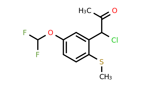1803894-91-8 | 1-Chloro-1-(5-(difluoromethoxy)-2-(methylthio)phenyl)propan-2-one