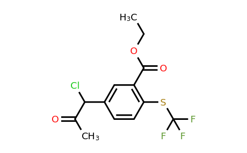 1803901-56-5 | Ethyl 5-(1-chloro-2-oxopropyl)-2-(trifluoromethylthio)benzoate